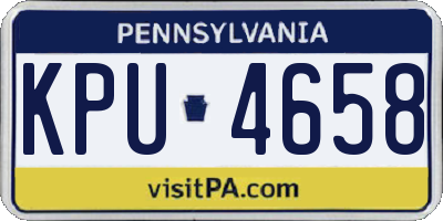 PA license plate KPU4658