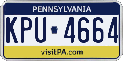 PA license plate KPU4664