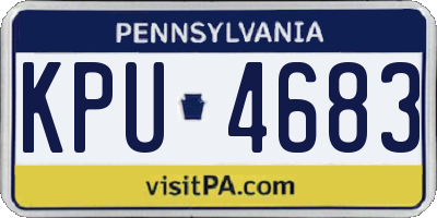 PA license plate KPU4683