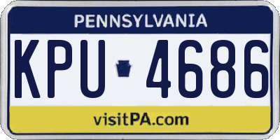 PA license plate KPU4686
