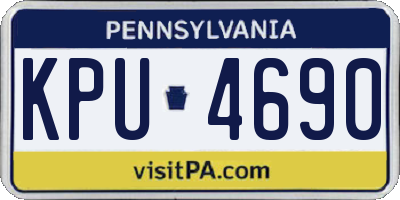 PA license plate KPU4690
