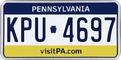 PA license plate KPU4697