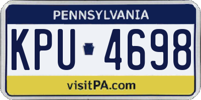 PA license plate KPU4698