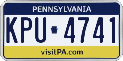PA license plate KPU4741