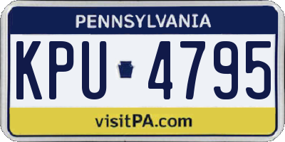 PA license plate KPU4795