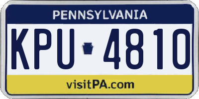 PA license plate KPU4810