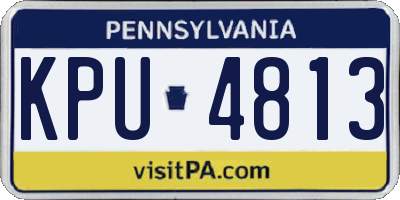 PA license plate KPU4813