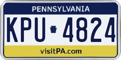 PA license plate KPU4824
