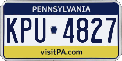PA license plate KPU4827