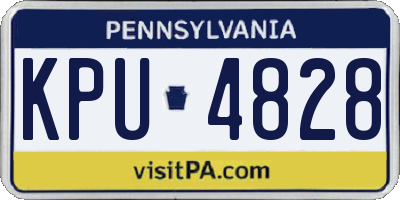 PA license plate KPU4828