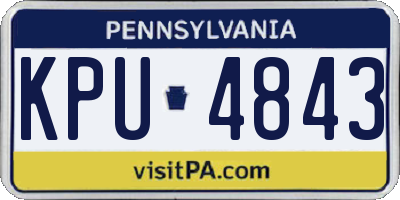 PA license plate KPU4843
