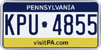 PA license plate KPU4855