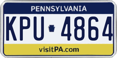 PA license plate KPU4864