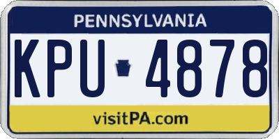 PA license plate KPU4878