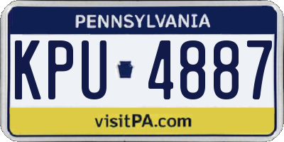 PA license plate KPU4887