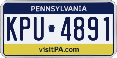PA license plate KPU4891