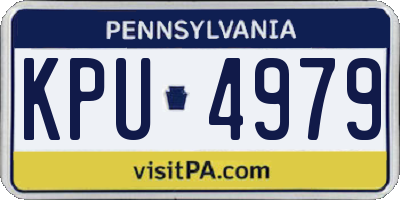 PA license plate KPU4979