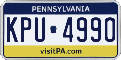 PA license plate KPU4990