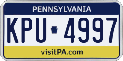 PA license plate KPU4997