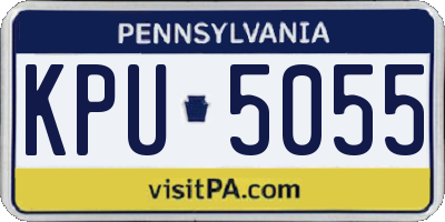PA license plate KPU5055