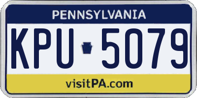 PA license plate KPU5079