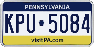 PA license plate KPU5084