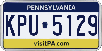 PA license plate KPU5129