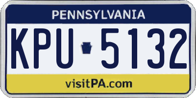 PA license plate KPU5132