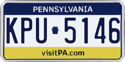 PA license plate KPU5146