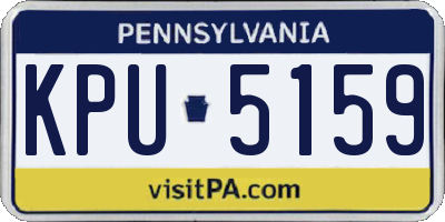 PA license plate KPU5159