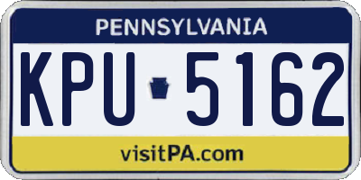 PA license plate KPU5162