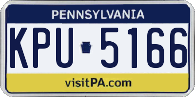 PA license plate KPU5166