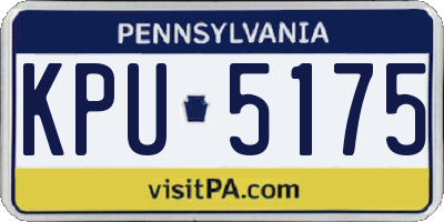 PA license plate KPU5175