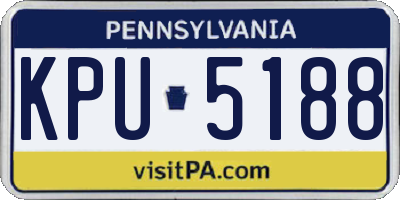 PA license plate KPU5188