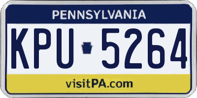 PA license plate KPU5264
