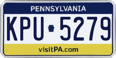 PA license plate KPU5279