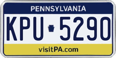 PA license plate KPU5290
