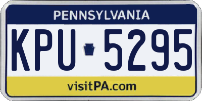 PA license plate KPU5295
