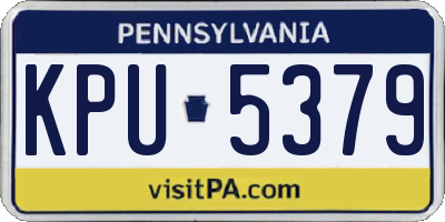 PA license plate KPU5379