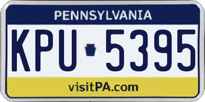 PA license plate KPU5395