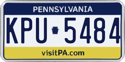 PA license plate KPU5484