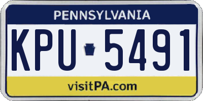 PA license plate KPU5491