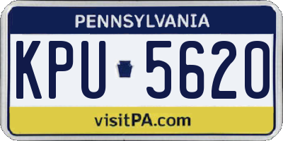 PA license plate KPU5620
