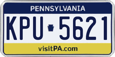 PA license plate KPU5621