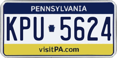 PA license plate KPU5624