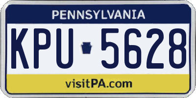 PA license plate KPU5628