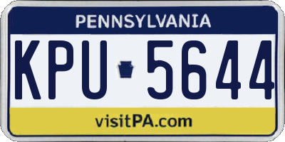 PA license plate KPU5644