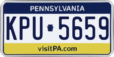 PA license plate KPU5659