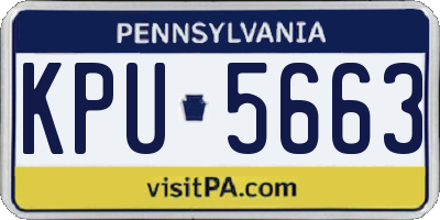 PA license plate KPU5663