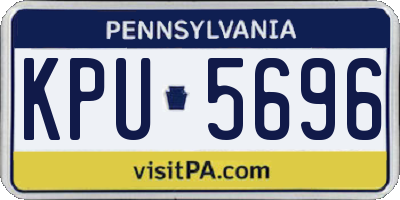 PA license plate KPU5696